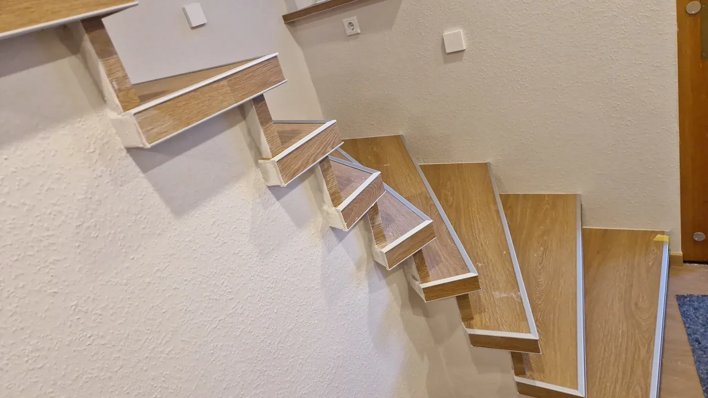 Renovierte Treppe