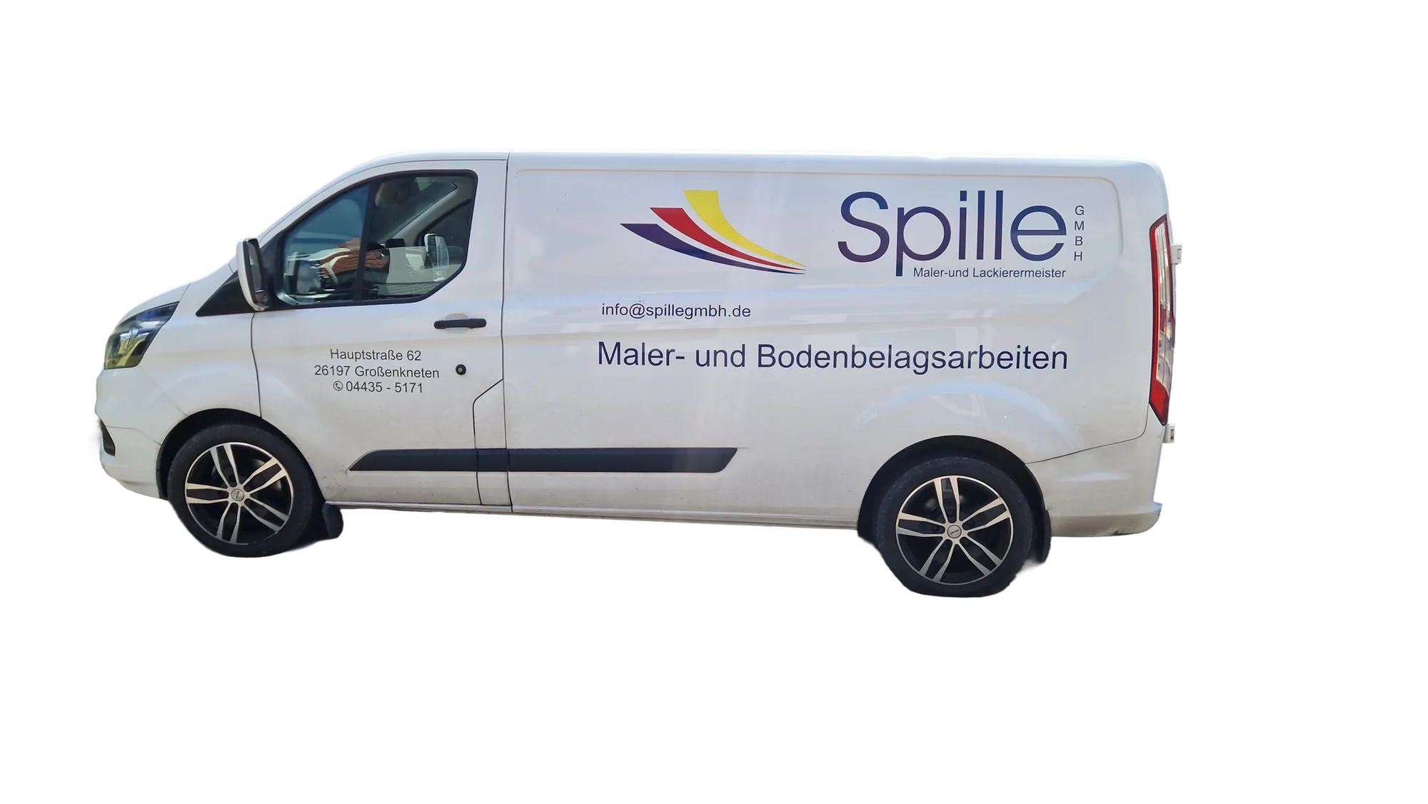 Firmenfahrzeug der Spille GmbH